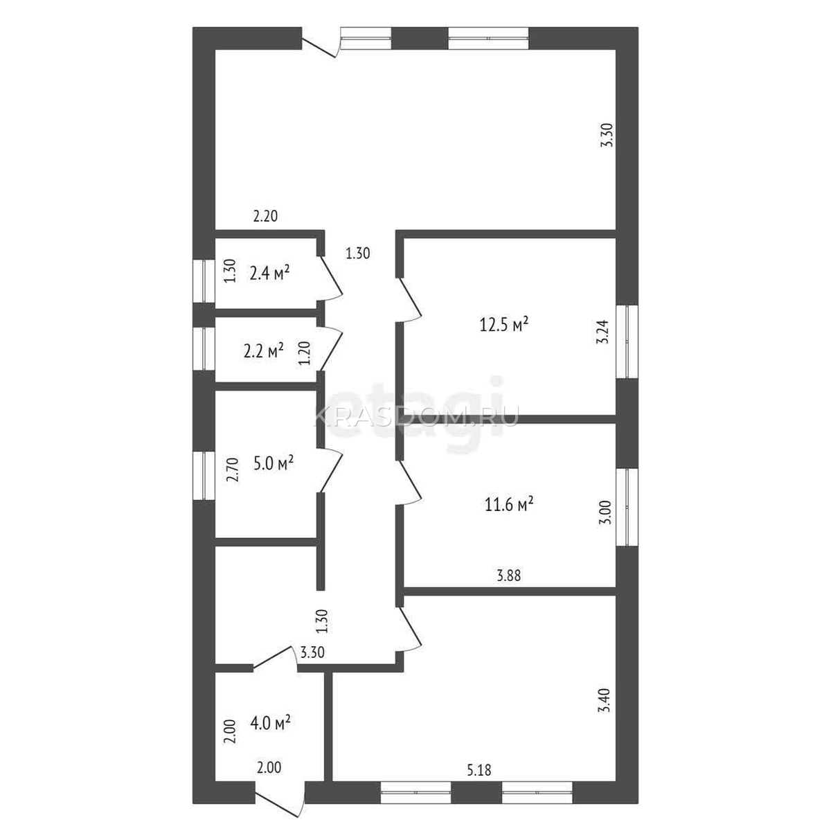 Продам дом Петрушино, 5 соток, 98 кв.м - КРАСДОМ, объявление 25803