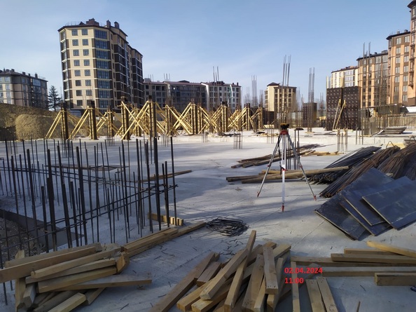 Ход строительства 2 апреля 2024