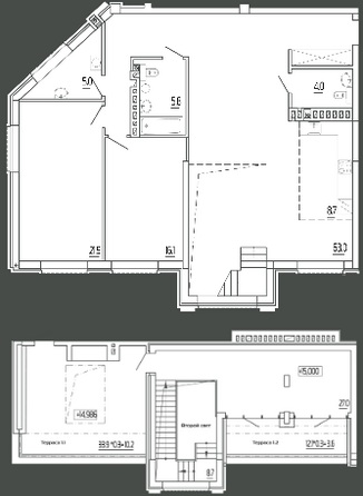 Планировка 4-комн 165,2 м²