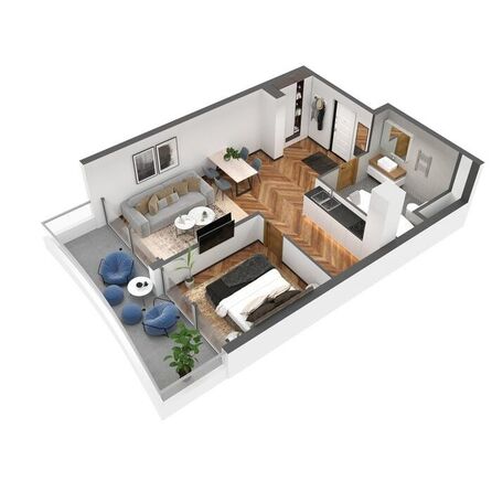 Планировка 2-комн 56,3 м²