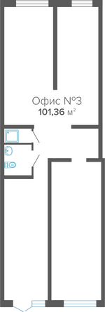 Планировка 1-комн 101,36 м²