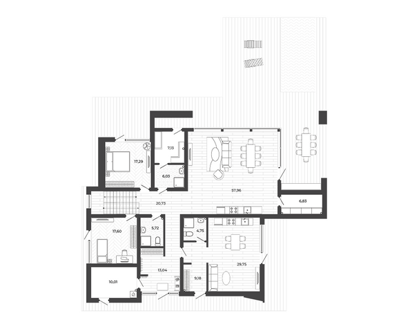 Планировка  317,02 м²