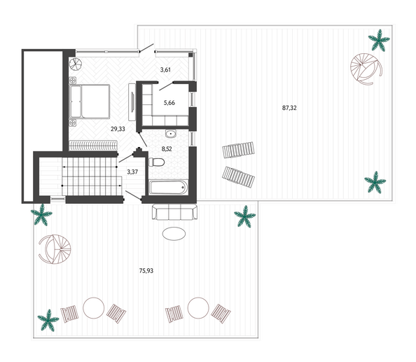 Планировка  256,34 м²