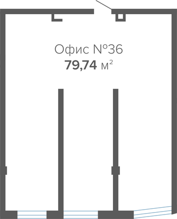 Планировка 1-комн 79,74 м²