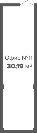 Планировка 1-комн 30,19 м²