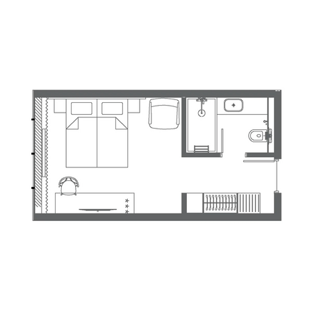 Планировка Номер 23 м²
