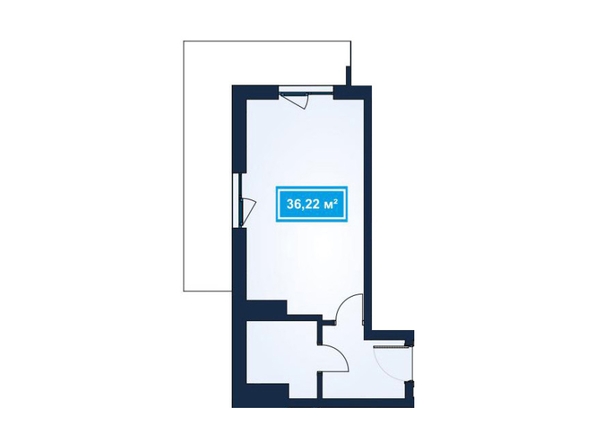 Планировка 1-комн 28,71 - 36,43 м²