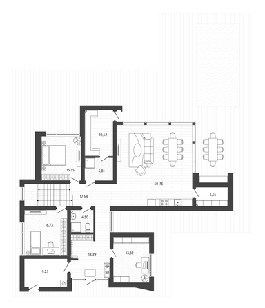 Планировка  256,34 м²