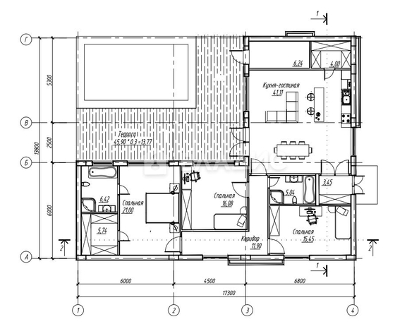 
   Продам дом, 146 м², Яблоновский

. Фото 1.