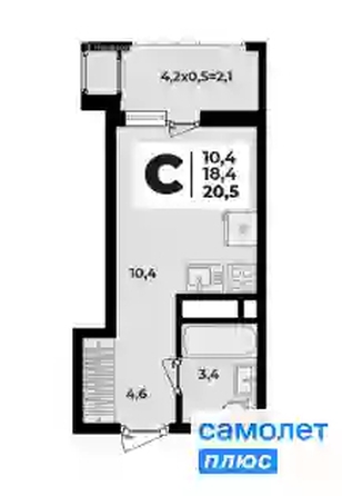 
  Продается студия 20.5 м², в ЖК Родной дом 2, литер 1. Фото 8.