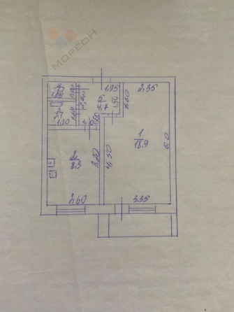 
   Продам 1-комнатную, 35.1 м², Чайковского ул, 1

. Фото 2.