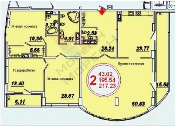 
   Продам 4-комнатную, 199 м², Дзержинского ул, 93

. Фото 32.