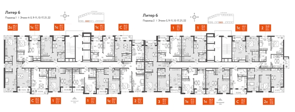 
   Продам 1-комнатную, 43.5 м², Колхозная ул, 5/2 к3

. Фото 1.