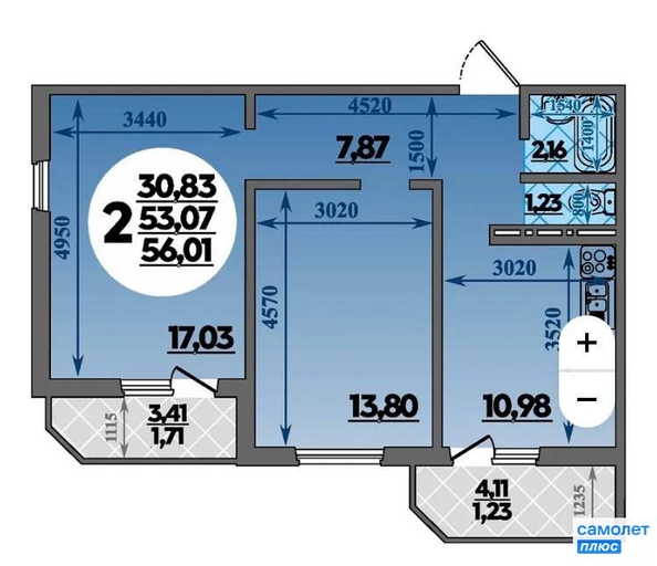 
   Продам 3-комнатную, 86.48 м², Генерала Трошева Г.Н. ул, 21

. Фото 5.