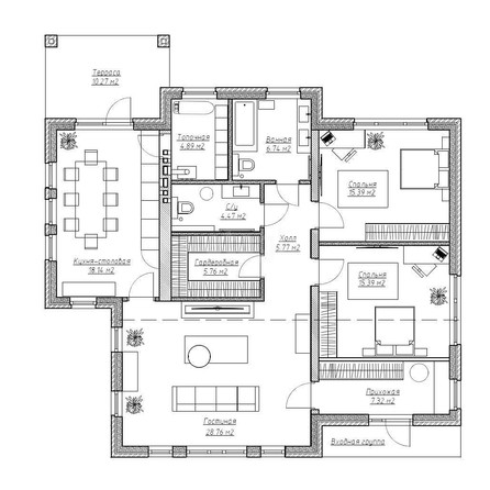 
   Продам дом, 120.6 м², Краснодар

. Фото 1.