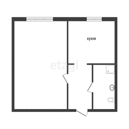 
   Продам 1-комнатную, 37.9 м², Тургенева ул, 10/2

. Фото 15.