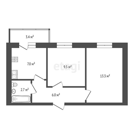 
   Продам 2-комнатную, 38.3 м², Тургенева ул, 33/3  21

. Фото 28.