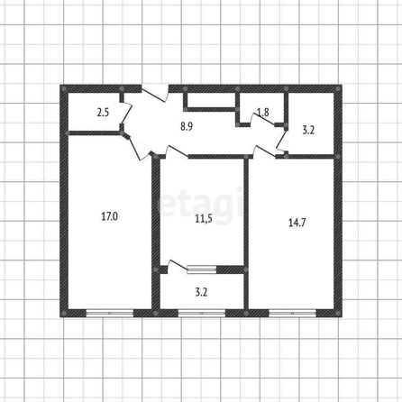 
   Продам 2-комнатную, 59.6 м², Зиповская ул, 34/2

. Фото 14.