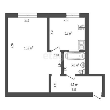 
   Продам 1-комнатную, 32.1 м², Ставропольская ул, 97

. Фото 8.