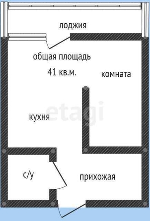 
   Продам 1-комнатную, 41 м², Домбайская ул, 10

. Фото 13.