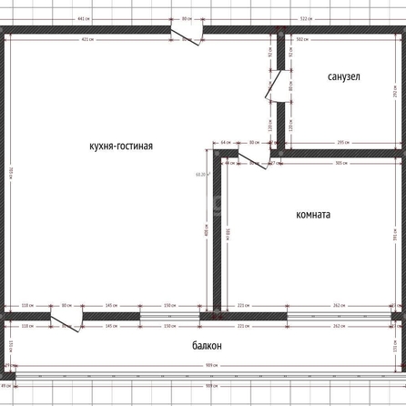 
   Продам 1-комнатную, 55.6 м², Природная ул, 10б/8

. Фото 1.