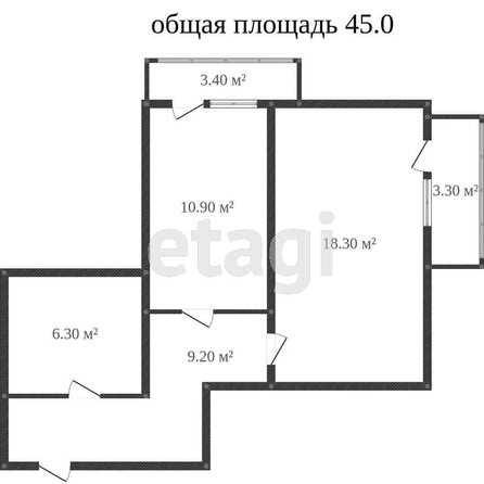 
   Продам 1-комнатную, 45.2 м², Ленский пер, 32

. Фото 6.