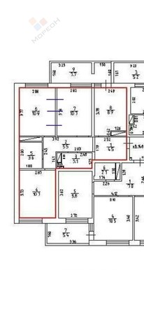 
   Продам 2-комнатную, 58.7 м², Красных Партизан ул, 1/3к7

. Фото 30.