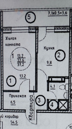 
   Продам 1-комнатную, 37.2 м², Дзержинского ул, 110Ак1

. Фото 20.