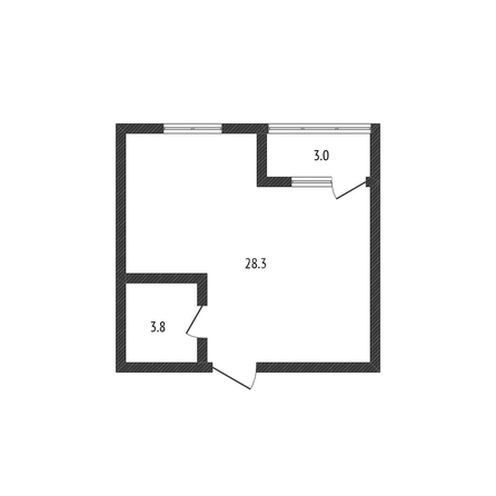 
   Продам 1-комнатную, 31.4 м², Даниила Смоляна ул, 65к1

. Фото 1.