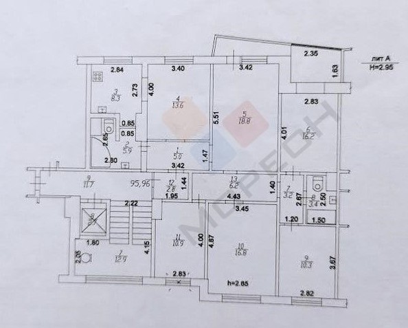 
   Продам 4-комнатную, 121.4 м², Школьная ул, 15/5

. Фото 21.