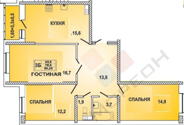 
   Продам 3-комнатную, 80 м², Восточно-Кругликовская ул, 28

. Фото 10.