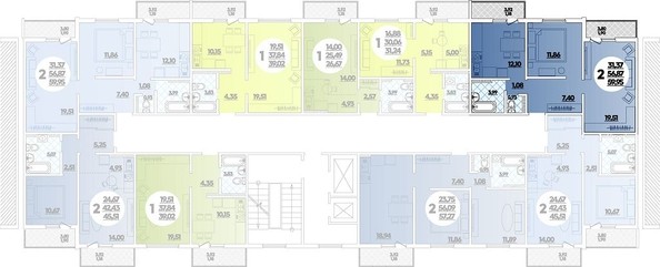 
   Продам 2-комнатную, 59.95 м², Дмитрия Шостаковича б-р, 10

. Фото 1.