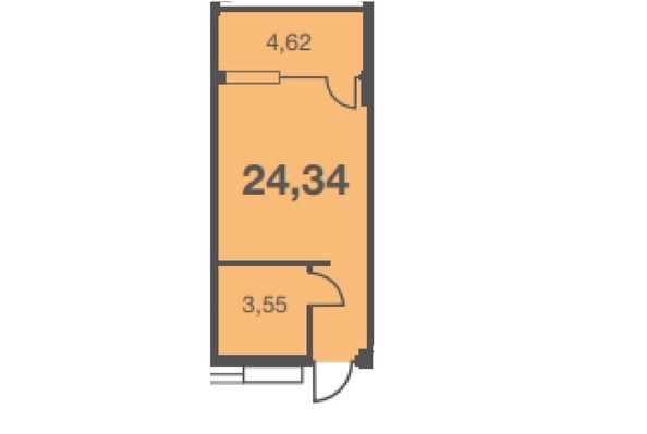 
   Продам 1-комнатную, 24.34 м², Старошоссейная ул, 5к8

. Фото 3.