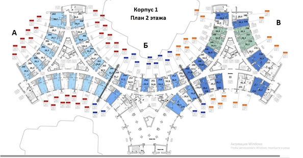 
   Продам 1-комнатную, 23.4 м², Крымская ул, 44

. Фото 3.