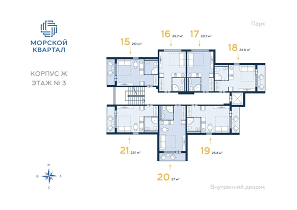 
   Продам 1-комнатную, 25.1 м², Львовская ул, 74А

. Фото 31.