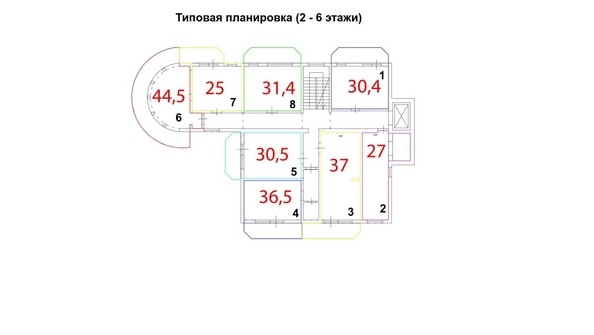 
   Продам 1-комнатную, 44.5 м², Багратиона ул, 2Д

. Фото 7.