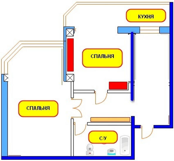 
   Продам 2-комнатную, 57 м², Ленина ул, 195

. Фото 12.