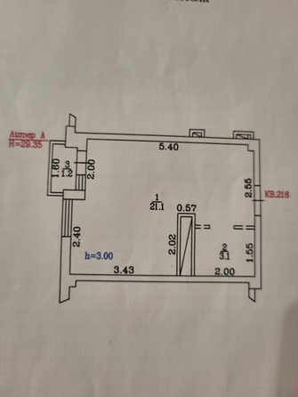 
   Продам 1-комнатную, 26 м², Калараша ул, 64/13к4

. Фото 12.