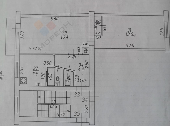 
   Продам 2-комнатную, 45.5 м², Тургенева ул, 132

. Фото 8.