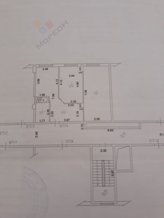 
   Продам 2-комнатную, 63 м², Российская ул, 267/3к4

. Фото 6.