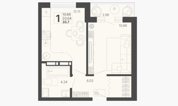 
   Продам 1-комнатную, 34.37 м², Краснодонская ул, 46/1

. Фото 15.