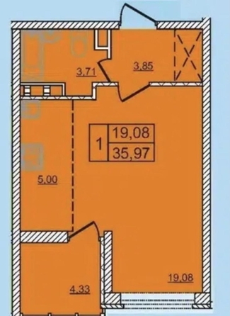 
   Продам 1-комнатную, 36 м², Ленина ул, 190к1

. Фото 5.