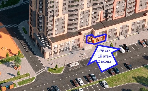 
   Сдам помещение свободного назначения, 178 м², Марины Цветаевой ул, 17к2

. Фото 2.