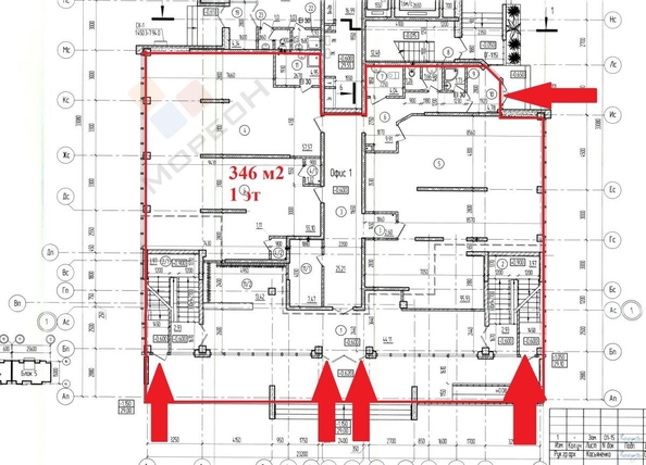 
   Сдам помещение свободного назначения, 346 м², Марины Цветаевой ул, 17к2

. Фото 2.