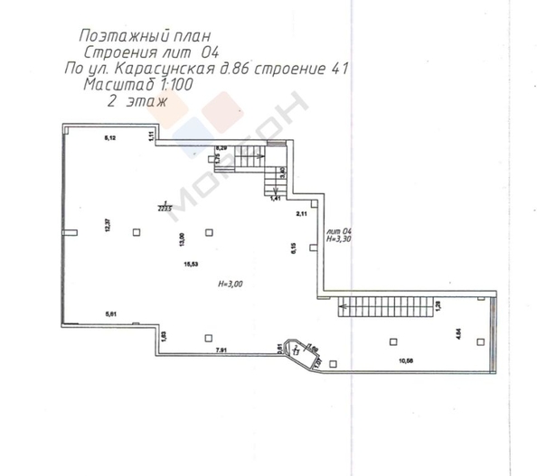 
   Сдам помещение свободного назначения, 471 м², Карасунская ул, 86

. Фото 16.