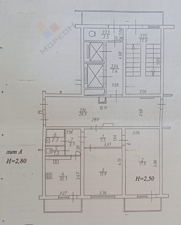 
   Продам 2-комнатную, 54.1 м², Котлярова Н.С. ул, 1

. Фото 20.