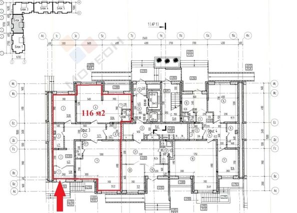 
   Продам помещение свободного назначения, 95.77 м², Марины Цветаевой ул, 17 лит1

. Фото 2.