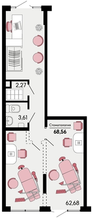 
   Продам офис, 68.56 м², Родные просторы, литера 22

. Фото 1.