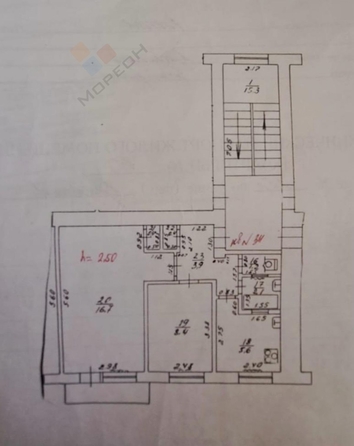 
   Продам 2-комнатную, 39.6 м², Брянская ул, 25А

. Фото 16.