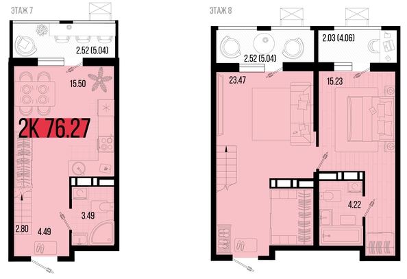 
   Продам 2-комнатную, 76.27 м², Цветной бульвар, литер 4

. Фото 4.